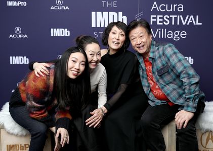 Tzi Ma, Diana Lin, Lulu Wang, and Awkwafina at an event for The IMDb Studio at Sundance (2015)