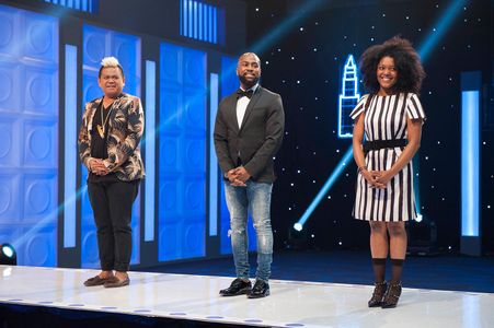 Dom Streater, Ken Laurence, and Kini Zamora in Project Runway All Stars (2012)