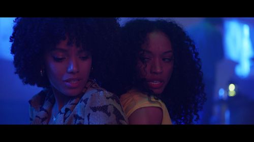 (Left) Maisie Richardson-Sellers, (Right) Dominique Domingo in short film 