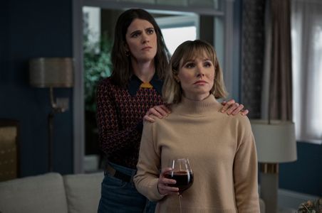 Kristen Bell and Mary Holland in The Woman in the House Across the Street from the Girl in the Window (2022)