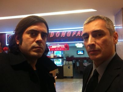 Batur Belirdi and Teoman Kumbaracıbaşı at the set of Authority (2014)