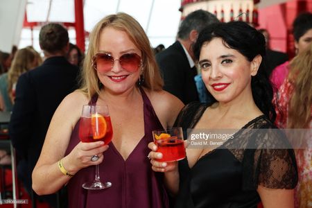 Maria Jose Bavio & Erica Bergsmeds at The Campari Lounge in Cannes. Celebrating WIFTI & The Outlyer Launch.