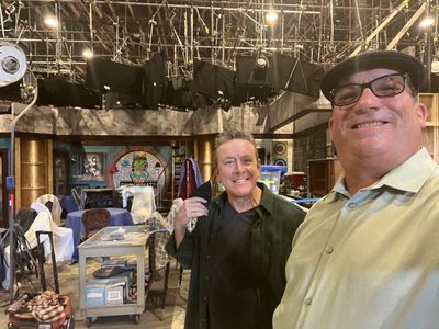 Producers Don Dunn and Max Burnett on the set of I Carly reboot s3