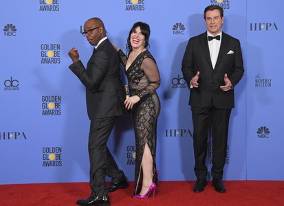 John Travolta, Courtney B. Vance, and Alexis Martin Woodall at an event for The 74th Annual Golden Globe Awards 2017 (20