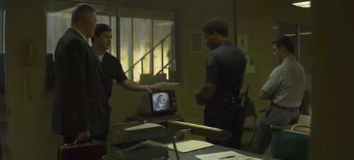 Holt McCallany, J.D. Dorn, Jonathan Groff, and Perris Drew in Mindhunter (2017)