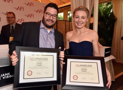 Jack Amiel and Juliet Rylance pose with their 2014 American Film Institute Awards