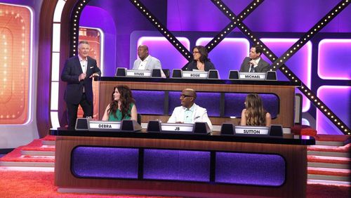 Alec Baldwin, Debra Messing, Rosie O'Donnell, Michael Ian Black, J.B. Smoove, Sutton Foster, and Tituss Burgess in Match