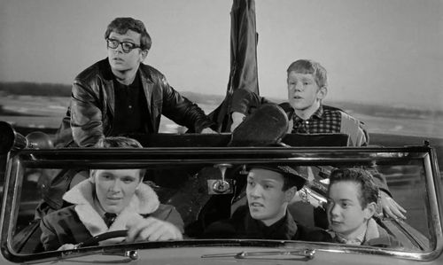 Michael Anderson Jr., Ray Brooks, Jeremy Bulloch, Billy Fury, and Keith Hamshere in Play It Cool (1962)