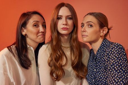 Karen Gillan, Lisa Steen, and Anna Greenfield at an event for Late Bloomers (2023)