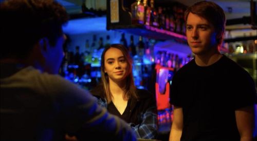 Connor Murray, Myia Treat, and Patrick Feeney in Last Call (2022)
