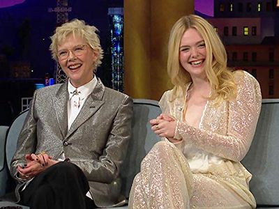 Annette Bening and Elle Fanning in The Late Late Show with James Corden: Annette Bening/Elle Fanning/Niall Horan (2020)