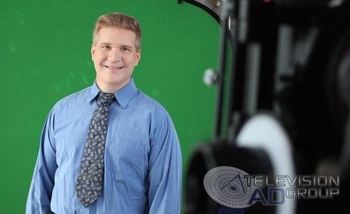 David Dietz on set for a commercial with Television Ad Group