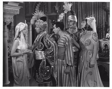 Eddie Cantor, Douglass Dumbrille, June Lang, Gypsy Rose Lee, and Roland Young in Ali Baba Goes to Town (1937)