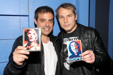 Shepard Fairey and Antonino D'Ambrosio at an event for Let Fury Have the Hour (2012)