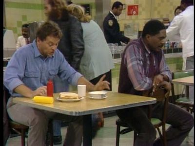 David Graf and Charles Robinson in Night Court (1984)