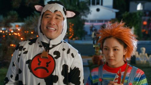 Randall Park and Constance Wu in Fresh Off the Boat: Hal-Lou-Ween (2019)