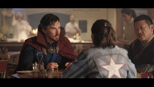 Marian Lorencik (pizza chef),Benedict Cumberbatch, Xochitl Gomez and Benedict Wong in Doctor Strange in the Multiverse 