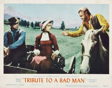 James Cagney, Don Dubbins, and Irene Papas in Tribute to a Bad Man (1956)