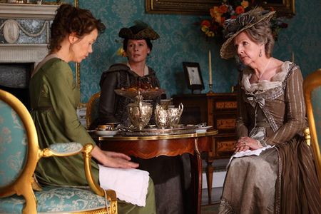 Penelope Keith, Anna Maxwell Martin, and Mariah Gale in Death Comes to Pemberley (2013)