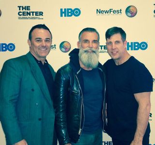 Brian with Brad Calcaterra and John B Richardson at The New Fest Film Festival on the red carpet.