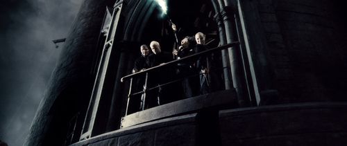 Helena Bonham Carter, Dave Legeno, Suzanne Toase, and Rod Hunt in Harry Potter and the Half-Blood Prince (2009)