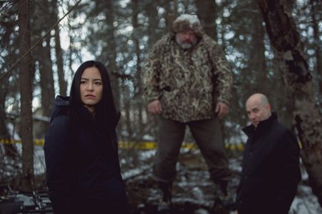 Brian Markinson, Jessica Matten, and Kevin Corey in Tribal: Shouldn't Have Come Here (2021)
