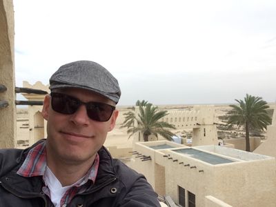 On the set of Medinah in Doha, Qatar