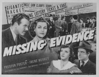 Chick Chandler, Inez Courtney, Preston Foster, and Irene Hervey in Missing Evidence (1939)