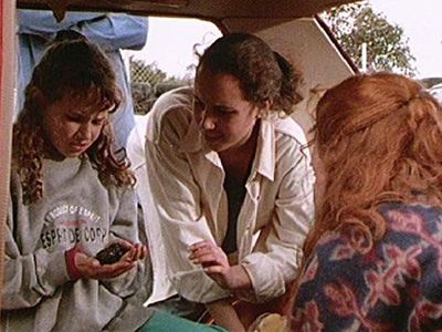 Petra Yared and Emily-Jane Romig in Sky Trackers (1994)