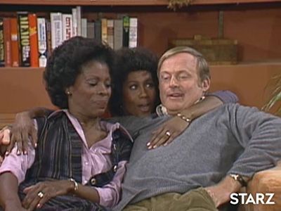 Franklin Cover, Roxie Roker, and Berlinda Tolbert in The Jeffersons (1975)