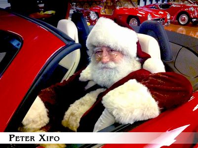 Peter Xifo as the Mercedes Benz Santa, 2011. Pete has been Mercedes' Exclusive TV Santa in the US for their holiday comm