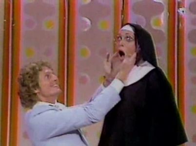 June Gable and Marjoe Gortner in Laugh-In (1977)