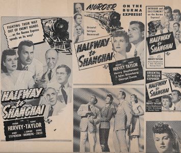 J. Edward Bromberg, Irene Hervey, Henry Stephenson, Kent Taylor, Charlotte Wynters, and George Zucco in Halfway to Shang