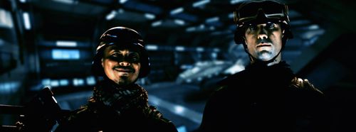 As Sgt Lobo Katz, Interstellar Civil War, Dir. by Albert Pyun. With Nathan Ferrier