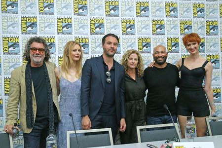 Nancy Travis, Jack Bender, Maximiliano Hernández, Jack Huston, Breeda Wool, and Justine Lupe at an event for Mr. Mercede