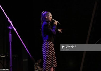 Amber Patino performs onstage at Tehran Von Ghasri and Isaak Presley host #Team1rhr Unity Event at Live House on January