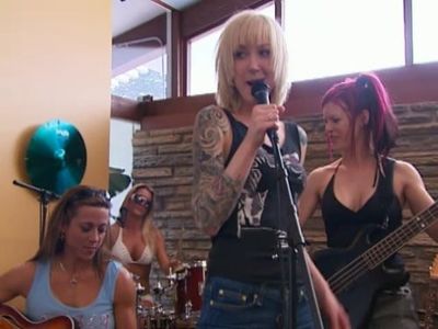 Samantha Weisberg, Heather Chadwell, and Cindy Rodeo Steedle in Rock of Love with Bret Michaels (2007)
