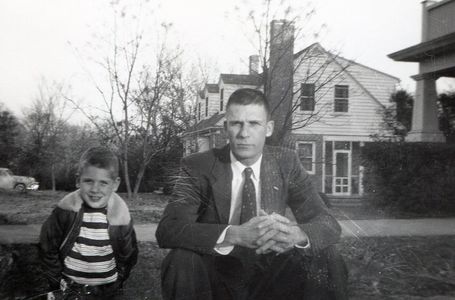 Dan with father in Chapel Hill, NC. 1953