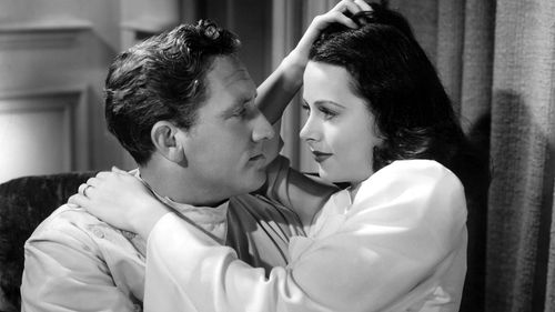 Spencer Tracy and Hedy Lamarr in Bombshell: The Hedy Lamarr Story (2017)