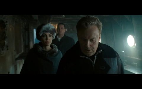 Andrei Runtso with Angelina Jolie and Daniel Olbrychski in the movie 