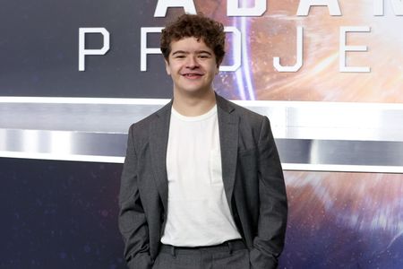 Gaten Matarazzo at an event for The Adam Project (2022)