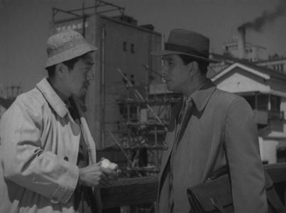 Hajime Izu and Ken Uehara in Wife (1953)