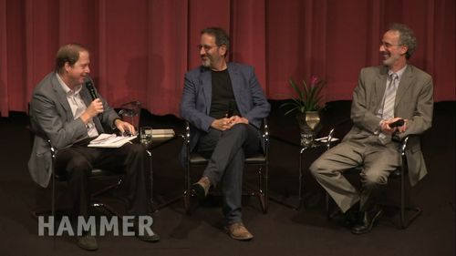Mark Gold (UCLA), Jay Famiglietti (NASA/UCI) and Peter Gleick (Pacific Institute) on water panel, the Hammer Museum/UCLA