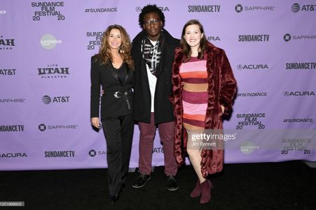 Okea Eme-Akwari, Jordan Brown, and Susan Gallagher attending the world premiere of ‘Beast Beast’ at Sundance Film Festiv