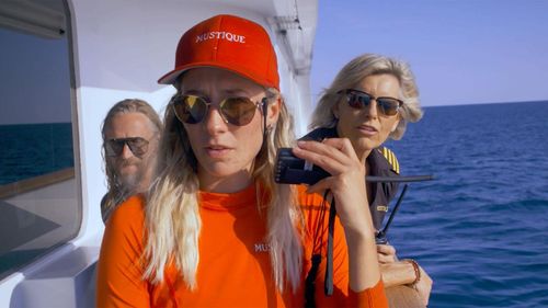 Lara Du Preez and Sandy Yawn in Below Deck Mediterranean: Pirate's Booty Call (2023)
