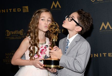 Brooklyn Rae Silzer and Nicolas Bechtel at an event for The 43rd Annual Daytime Emmy Awards (2016)