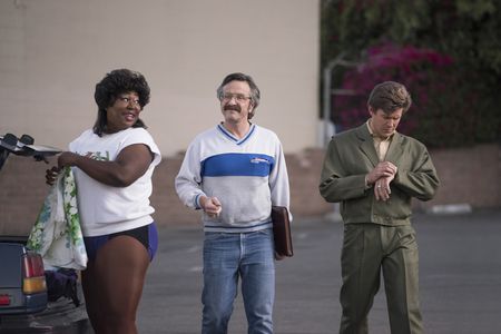 Marc Maron, Christopher Lowell, and Kia Stevens in GLOW (2017)