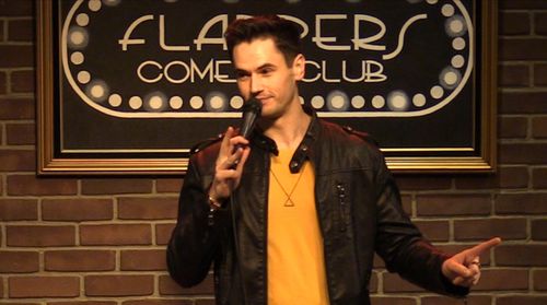 Headlining at Flappers Comedy Club in Burbank