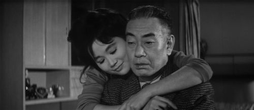 Reiko Dan and Ganjirô Nakamura in When a Woman Ascends the Stairs (1960)