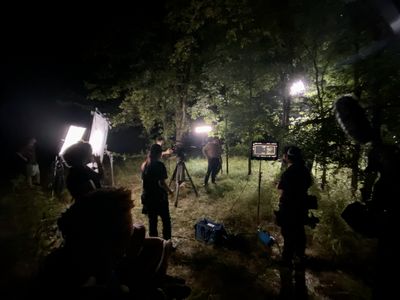 Behind the scenes rural Texas outskirts of Dallas for “Anything That Mives”